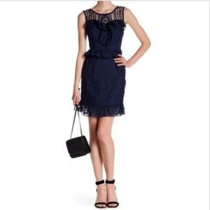 Romeo & Juliet Couture Navy Sleeveless Lace Dress